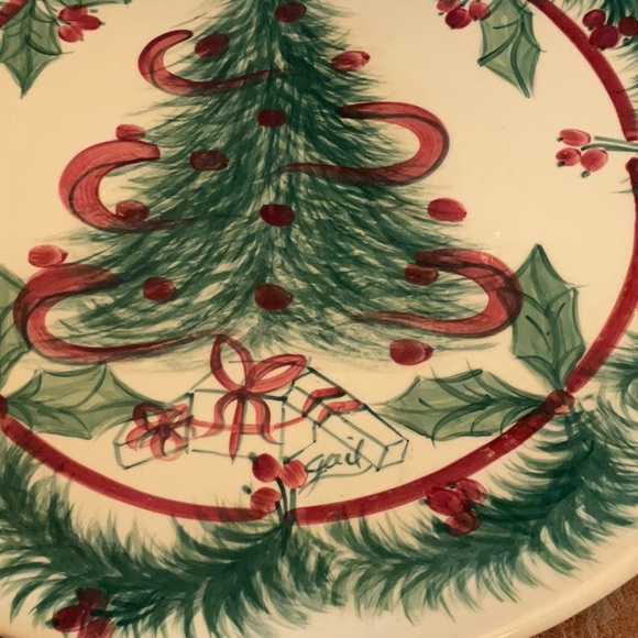 Spectacular Gail Pittman Christmas 14.5” Platter.  Gorgeous &mint condition! - Picture 3 of 6